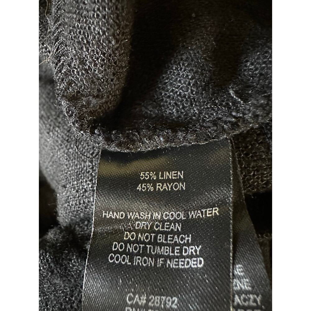 House of Harlow 1960 Wide Leg Black Linen Blend Pants size Small - Picture 7 of 7